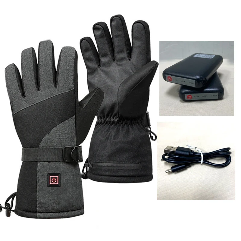 Men's and Women's Outdoor Cycling Heated Warm Gloves - Image 3