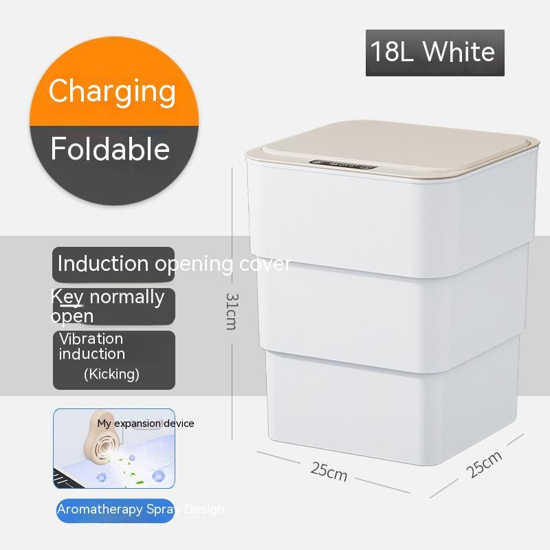Smart Trash Can with Lid for Bedroom and Living Room - Image 9