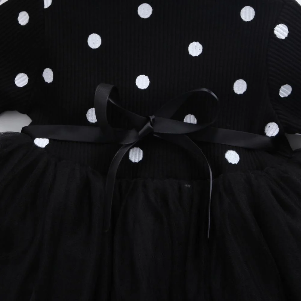 Baby Girls Spring Winter Long Sleeve Tutu Lace Dresses - Image 7