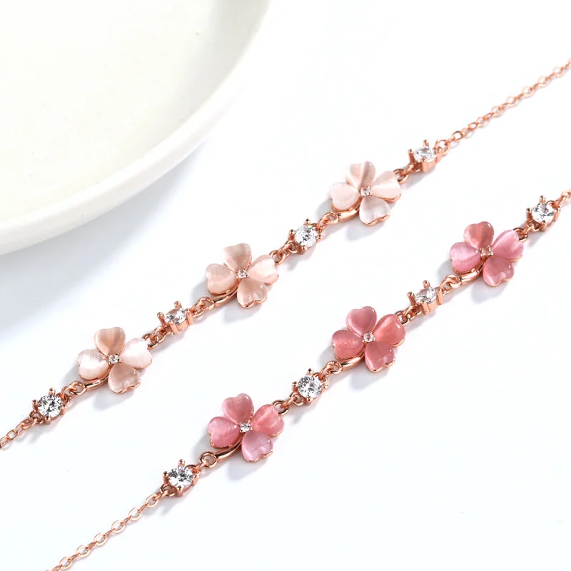 Fashion Jewelry Opal Crystal Gemstones Chain Bracelets - Image 3