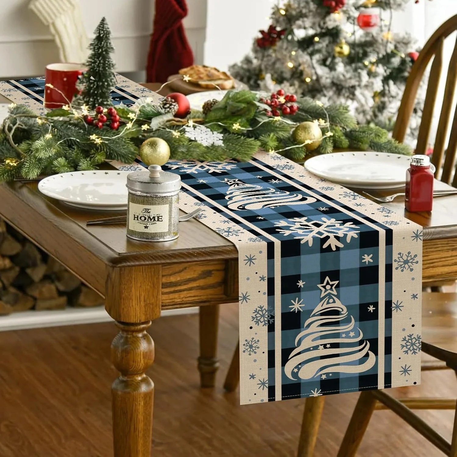 Christmas Trees Merry Xmas Table Runner - Image 6