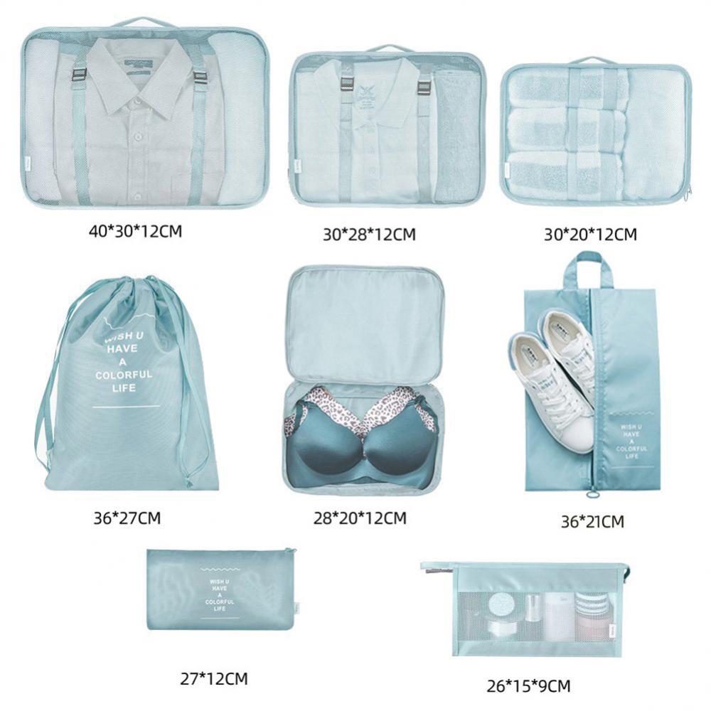 8-piece Set Luggage Divider Bag Travel Storage Clothes - Image 4