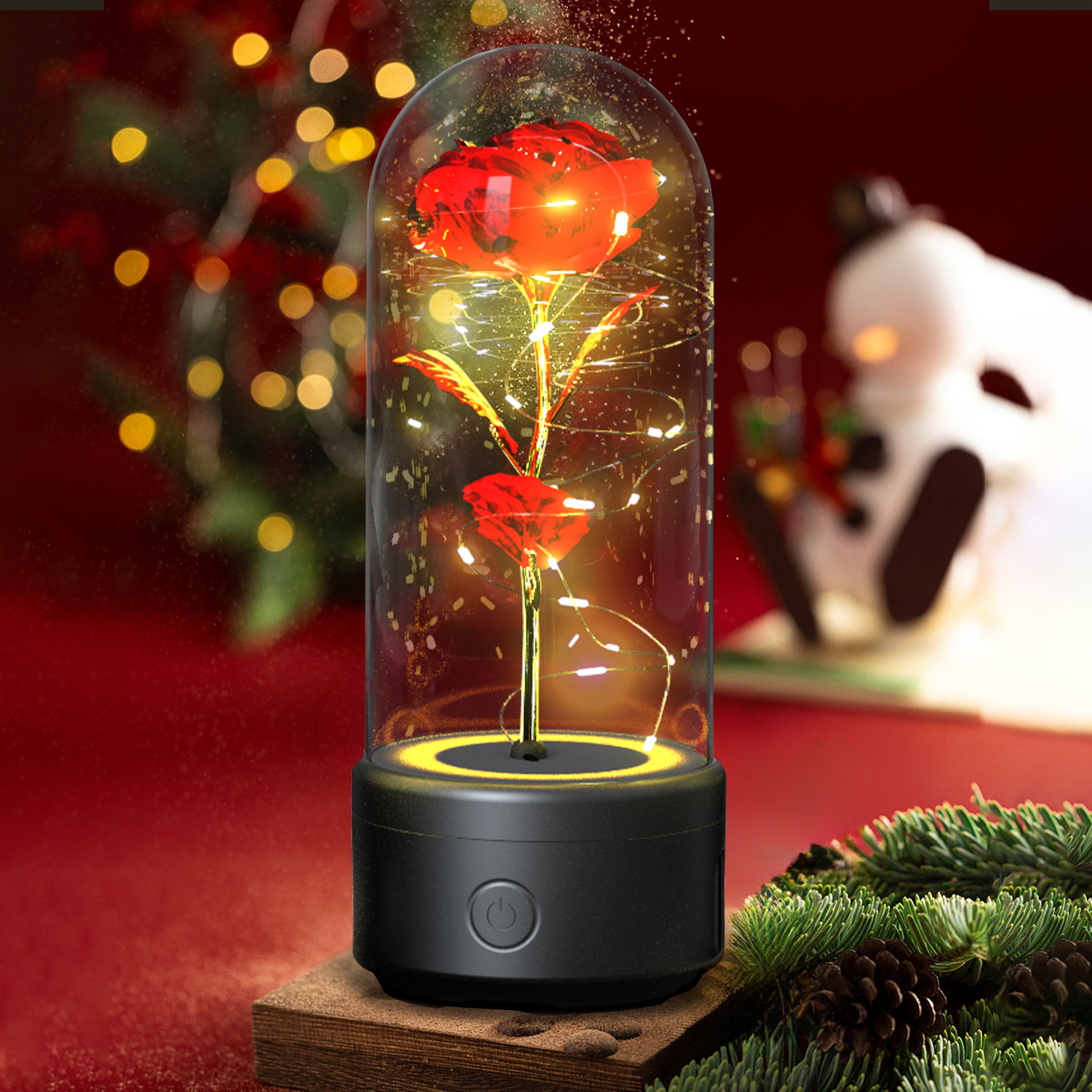 Creative 2 in 1 Rose Flowers LED Light and - Image 7
