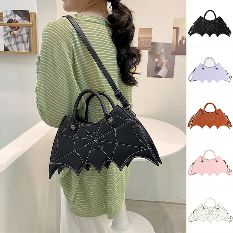 Halloween Spider Web Shape Shoulder Bags Personality