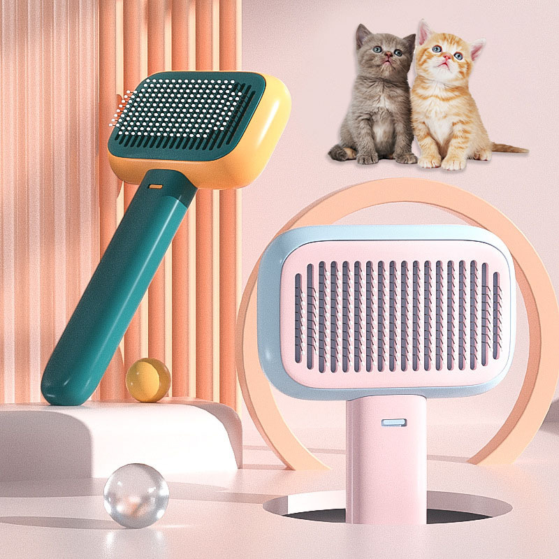 Pet Cat Dog Hair Brush Hair Massage Comb Open-Knot