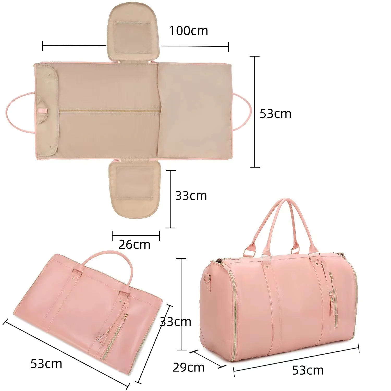 Foldable Women's Travel Convenient Carry-on Clothing - Image 2