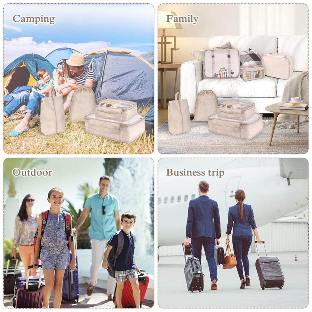 8-piece Set Luggage Divider Bag Travel Storage Clothes - Image 6