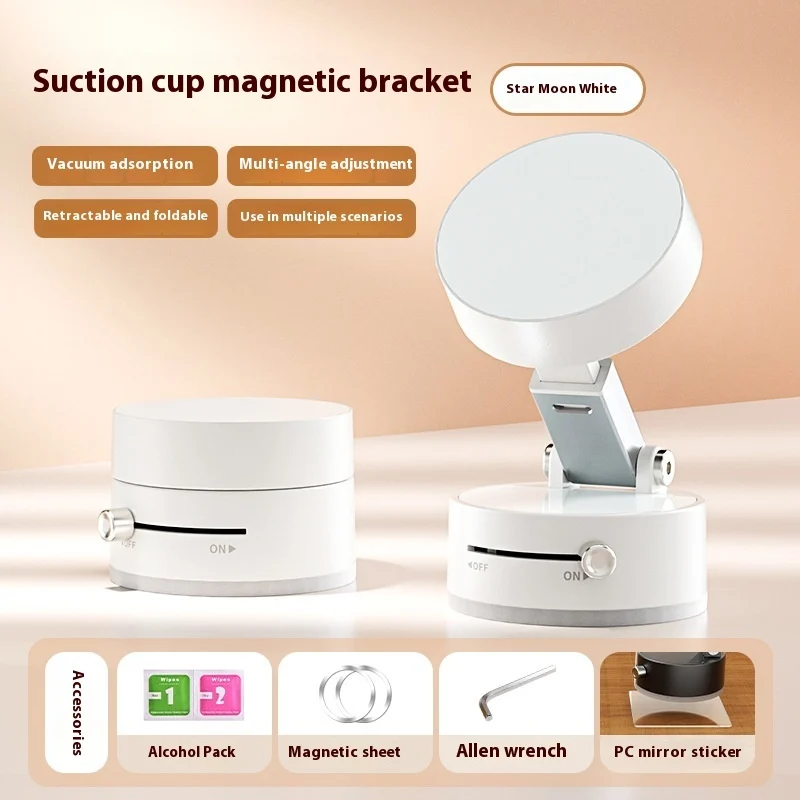 Foldable Magnetic Vacuum Car Phone Holder Foldable - Image 8