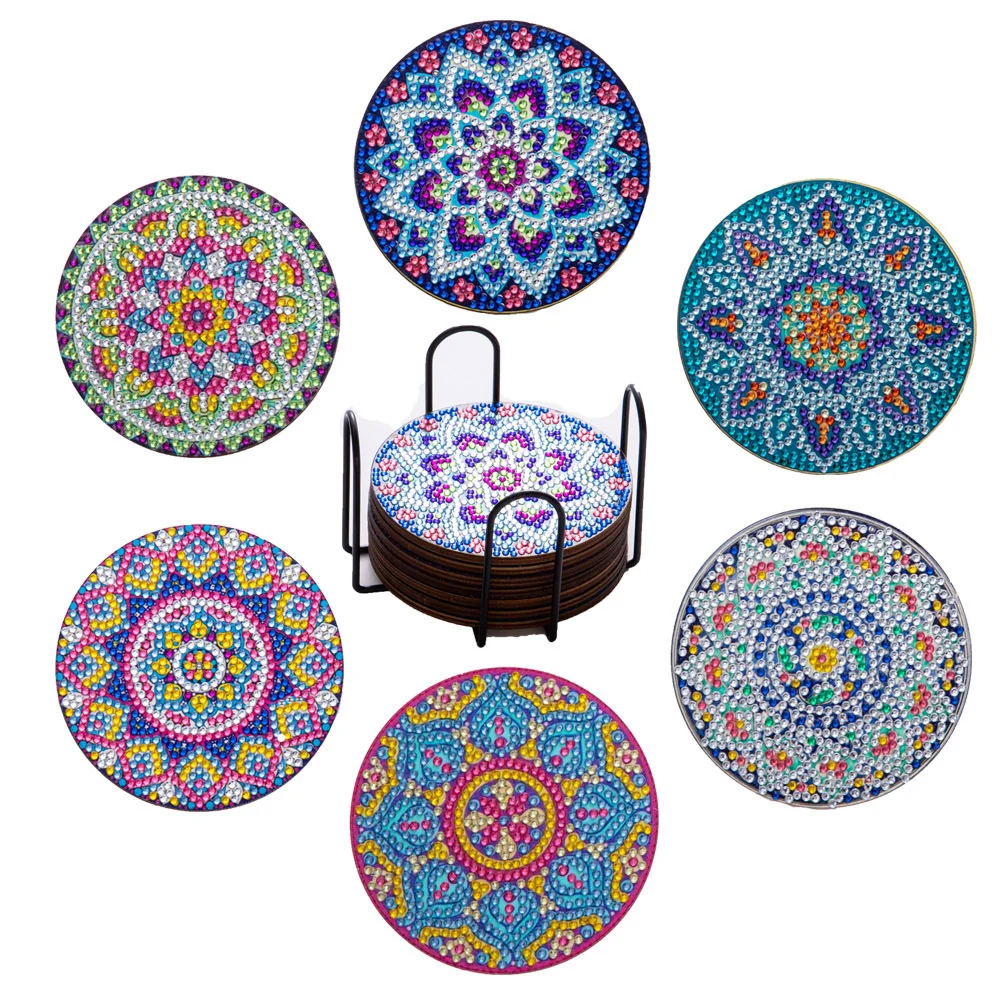 Ocean Series Diamond Painting Coaster Set Rhinestones - Image 2
