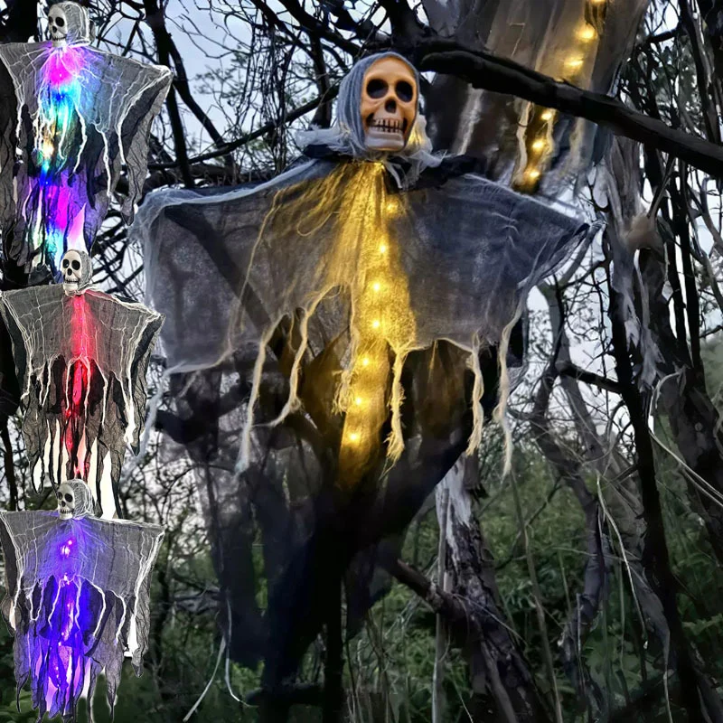Halloween Decorations Horror Hanging Ghost Skull - Image 8