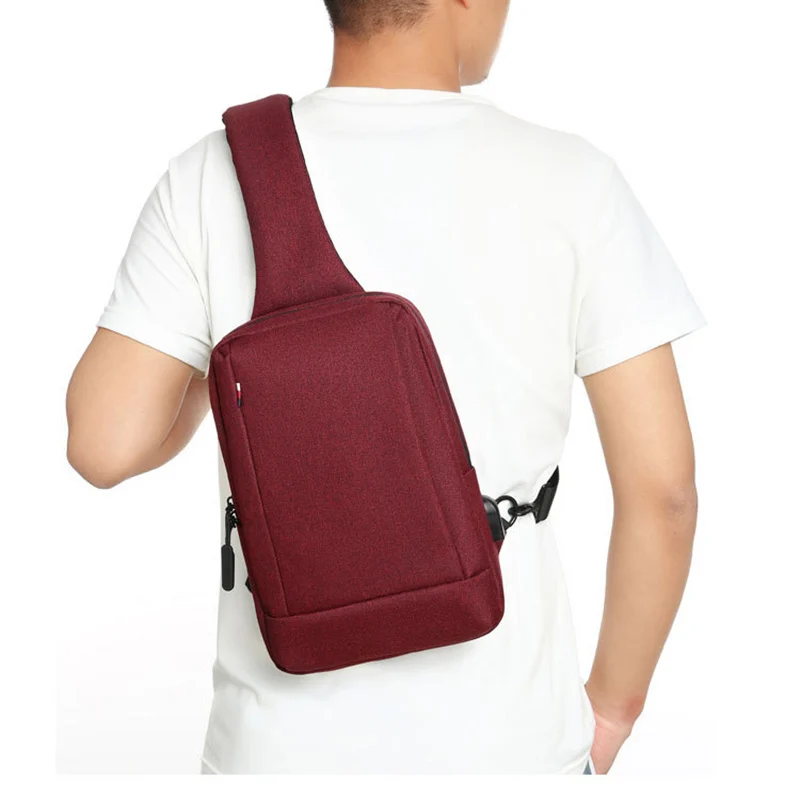 Men Chest Bag Shoulder Bags Crossbody Sling Backpack - Image 6
