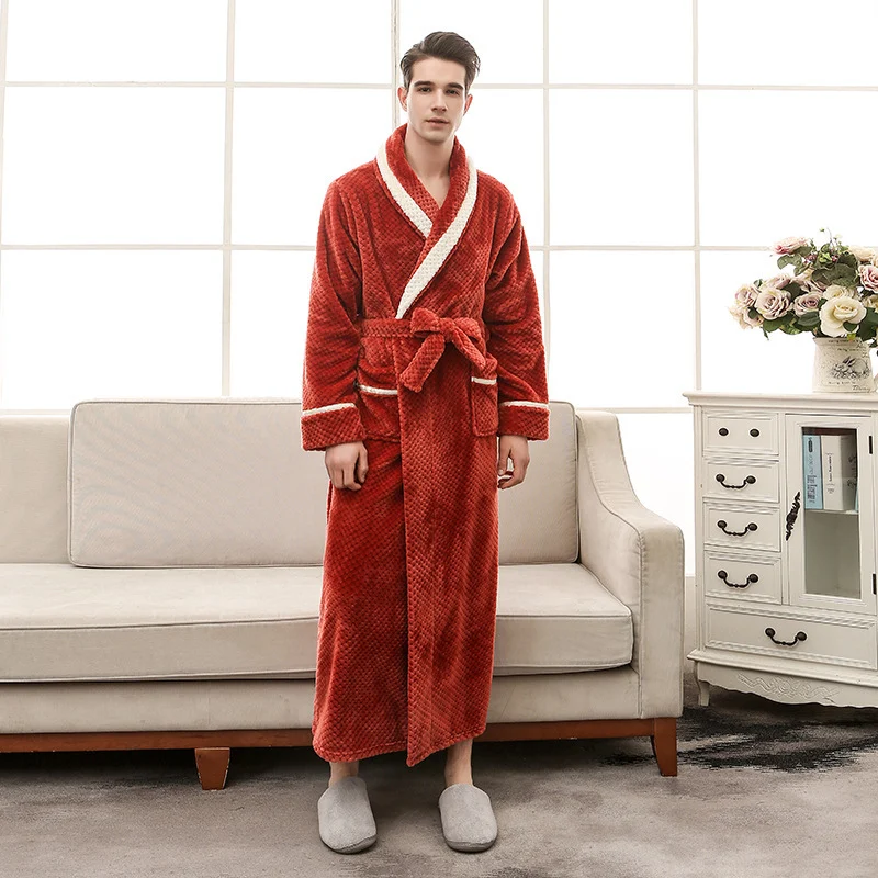 Women Pajamas Couple Gown Bathrobe Winter Robe - Image 7