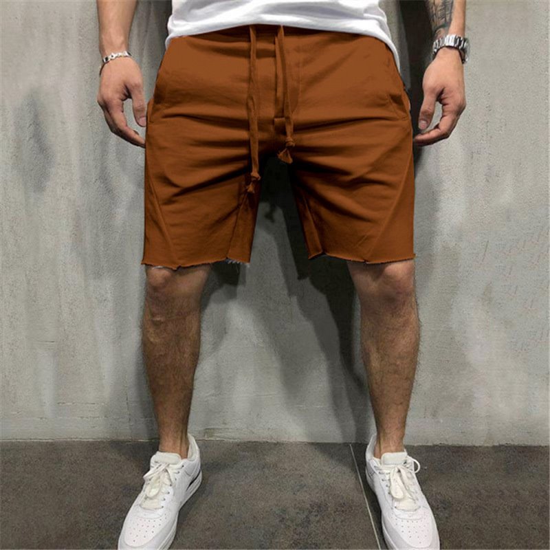 Summer Mens Gym Sports Sport Grey Shorts for Men - Image 4