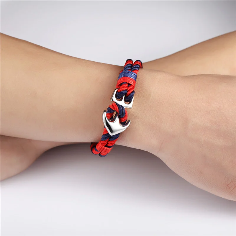 High Quality Anchor Bracelets Men Charm Nautical - Image 3