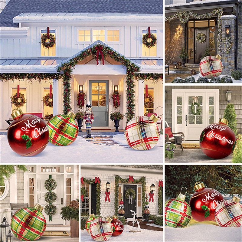 Christmas Ornament Ball Outdoor Pvc 60CM Inflatable - Image 3