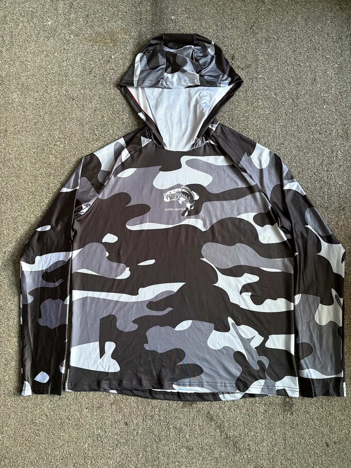 Fishing Hoodie Face Mask Neck Cover Sailing Shirt Summer Men Long Sleeve Sun Protection Hunting Jersey Camisa De Pesca Performance Fish Gear Beach Tops Wear Climbing Uniform - Image 9