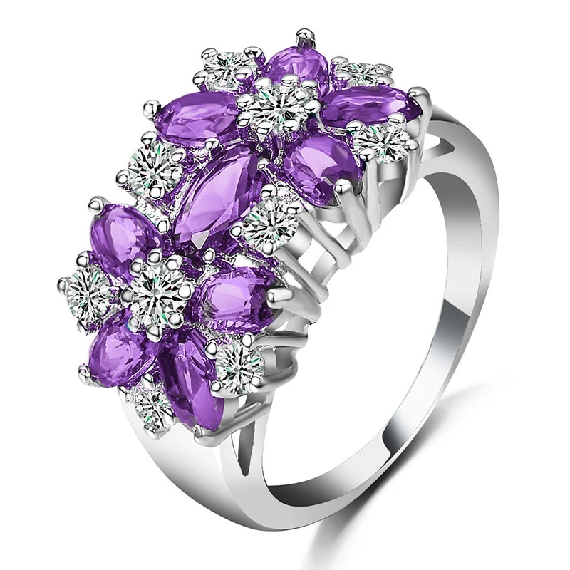 flower rings for women fashion jewelry gift - Image 6
