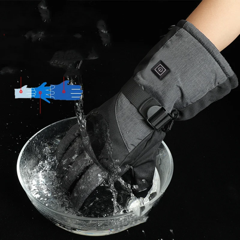 Men's and Women's Outdoor Cycling Heated Warm Gloves - Image 4