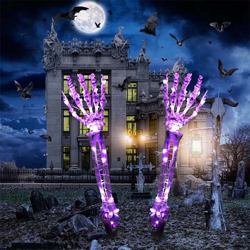 Halloween LED Light Up Skeleton Arm Hand Halloween - Image 2