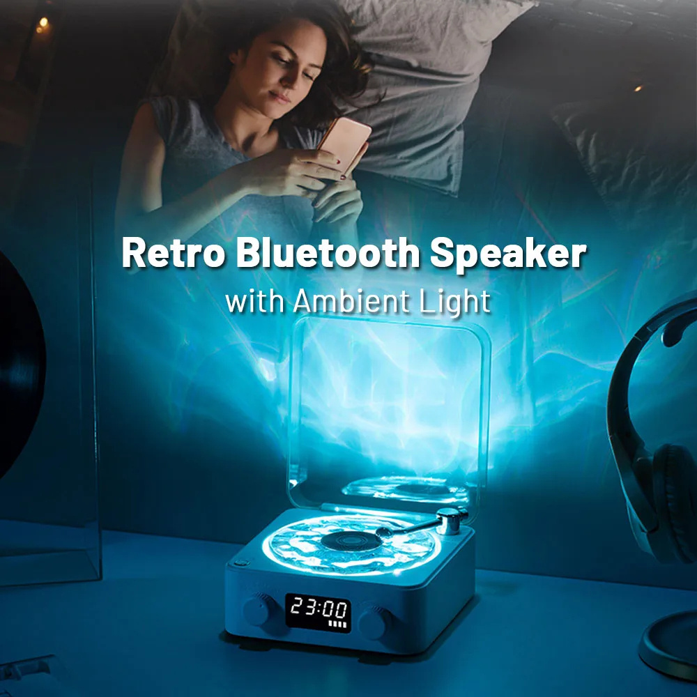Retro Turntable Speaker Wireless Bluetooth-compatible - Image 2