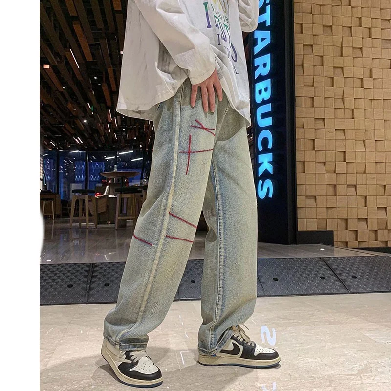 American Loose Straight Jeans For Men - Image 4