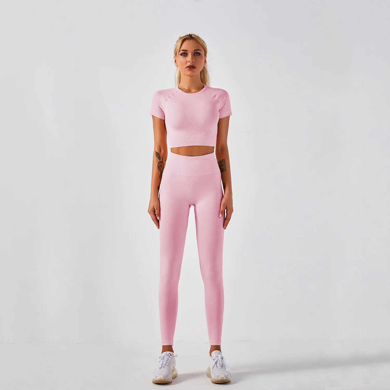 Women fitness active gym seamless botee Yoga Set - Image 8