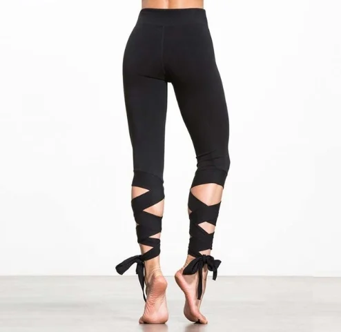 Yoga Sports Tight Leggings For Women Yoga Leggings fitness Pants dance ballet bandage leggings Women Running Tights - Image 6