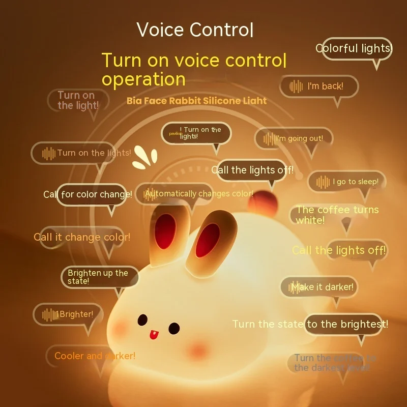 Cute LED Night Light Touch Sensor Cartoon Kid's - Image 6