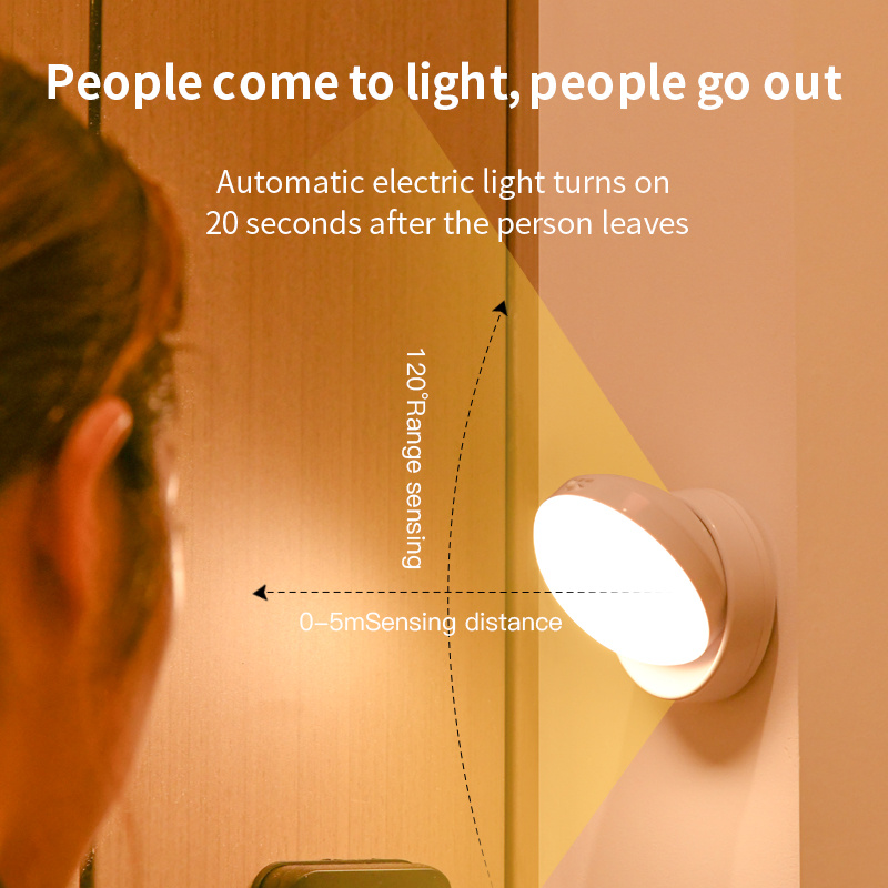 Rotating Motion Sensor Night Light – Wireless, for Closets & Hallways - Image 8