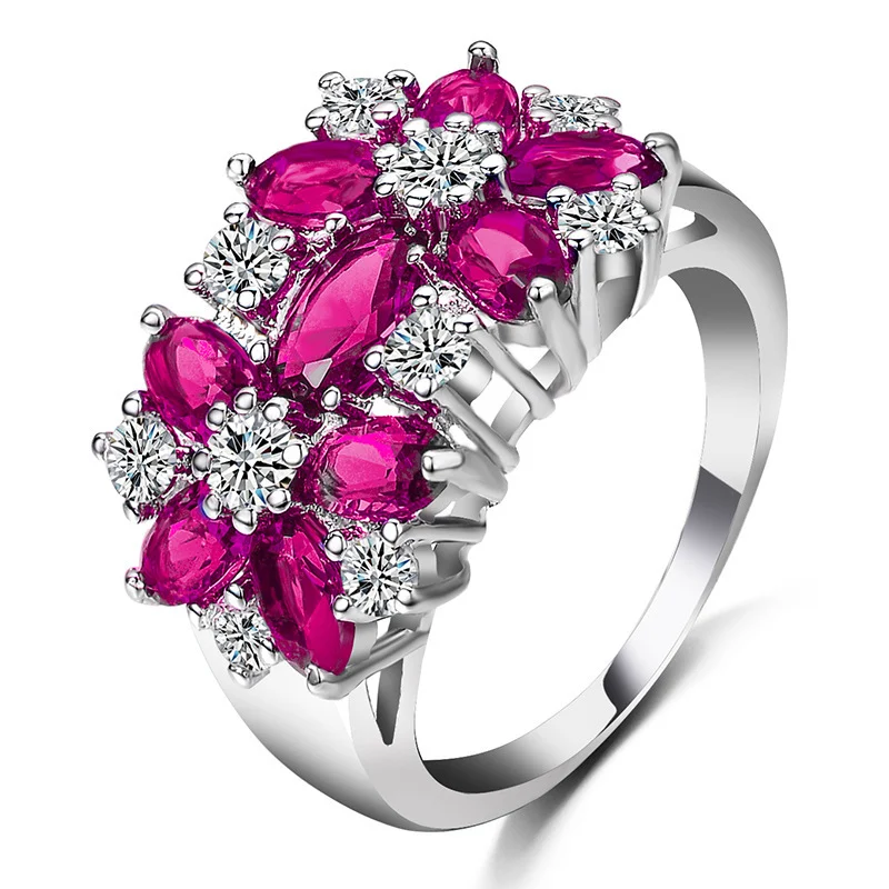 flower rings for women fashion jewelry gift - Image 4
