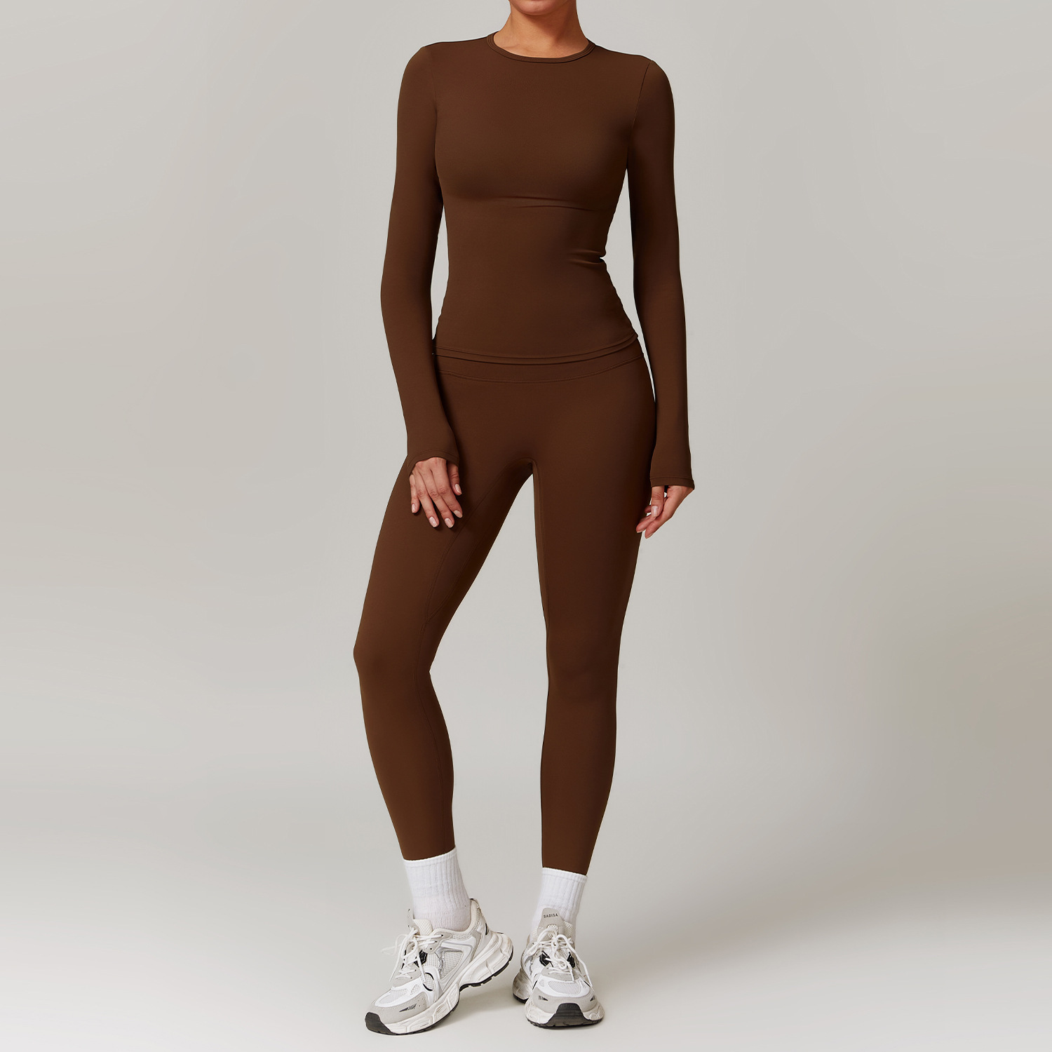 Tight-fitting Brushed Yoga Suit Quick-drying Fitness - Image 3