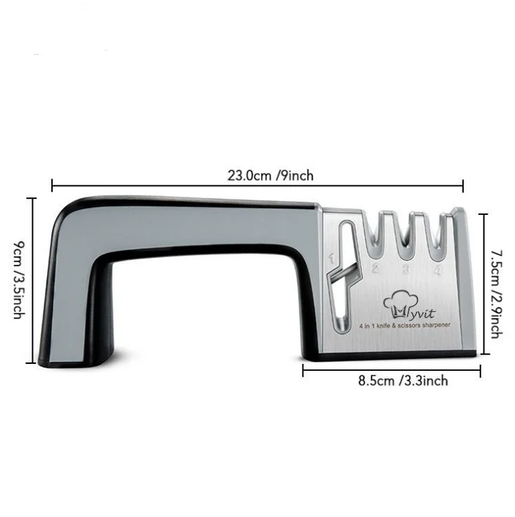 A Four-in-one Family Uses A Sharpener to Sharpen A - Image 2