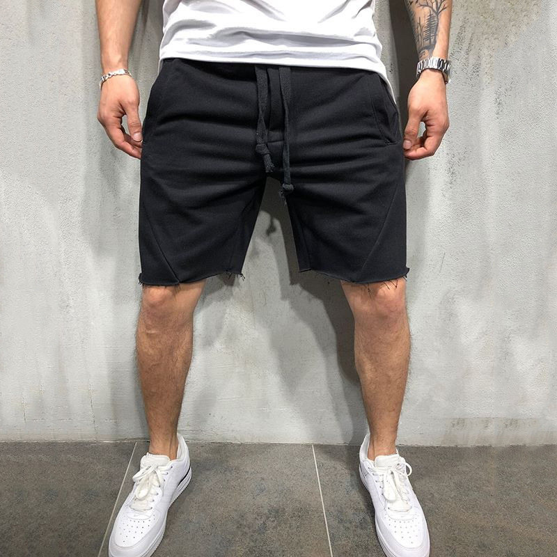 Summer Mens Gym Sports Sport Grey Shorts for Men - Image 3