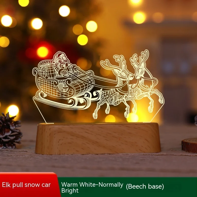 Christmas Decoration 3D Lamp Acrylic LED Night Lights - Image 8