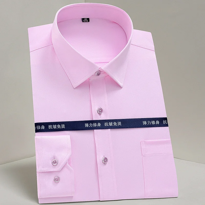 Work Clothes Mercerized Stretch Shirt For Men - Image 4