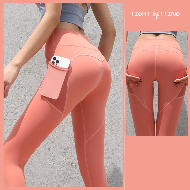 Gym Sport Seamless Leggings with Pockets Push Up High - Image 8