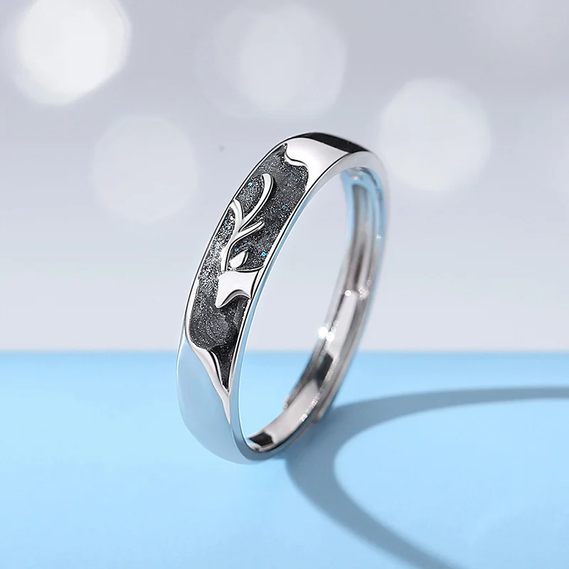 Whale Deer Couple Rings for Women - Image 5