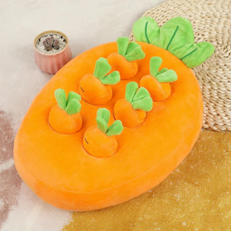 Carrot Pulling Doll Simulation Vegetable Field Plush - Image 5