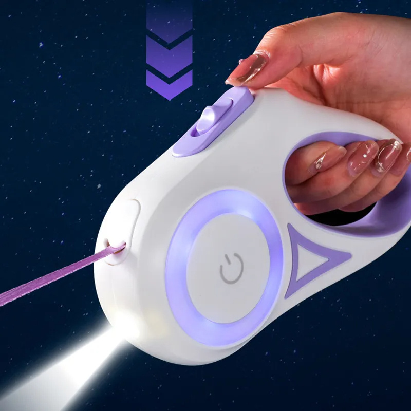 3 and 5M Dog Leash Light Retractable Pet Leads Traction - Image 9