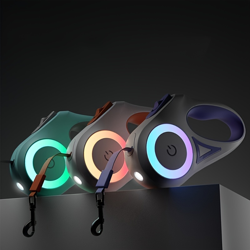3 and 5M Dog Leash Light Retractable Pet Leads Traction - Image 2