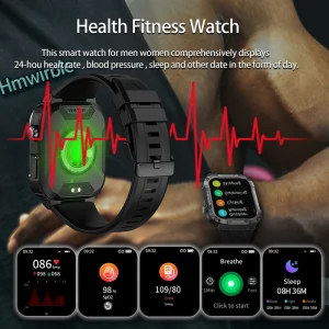 Full Touch Smart Watch Blood Pressure Oxygen MK66 Smart