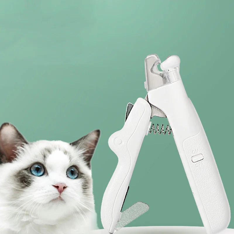 Pet Nail Clippers with LED Light Dogs Cat Nail Scissors - Image 8