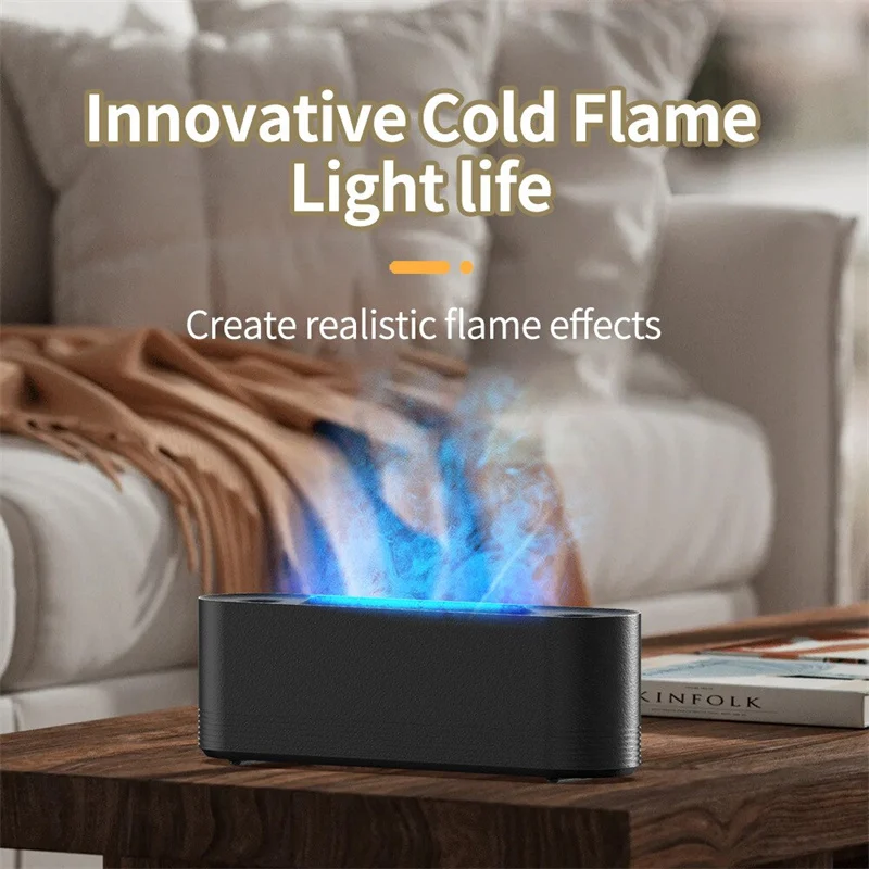 Flame Air Humidifier Ultrasonic 7 Colors Aroma Diffuser - Image 3