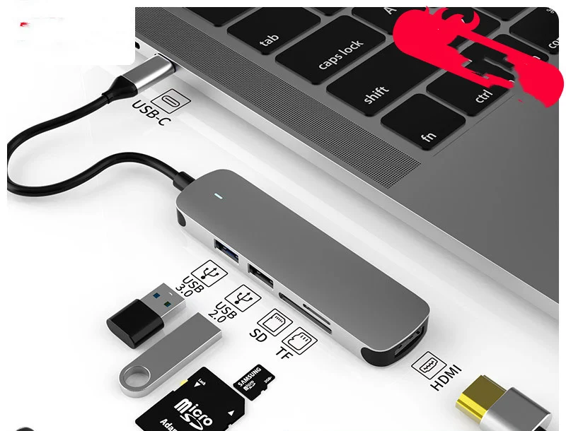 Hub Multi-function Hub HDMI Docking Station Notebook - Image 3