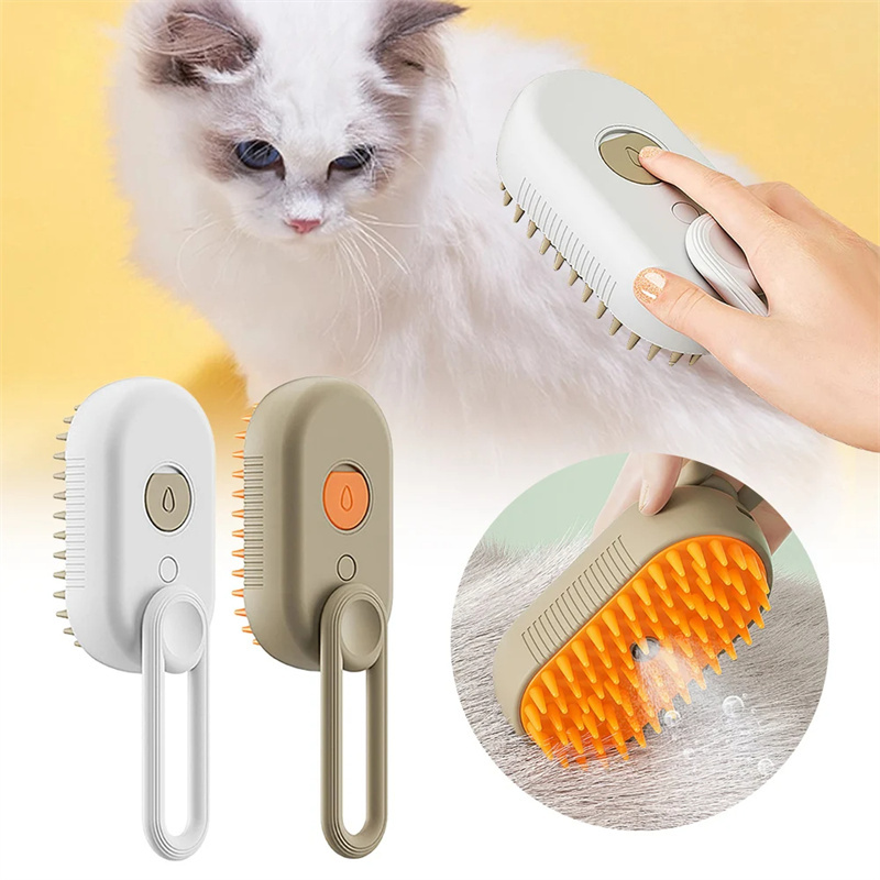 Cat Steam Brush Steamy Dog Brush 3 in 1 Electric Spray - Image 3