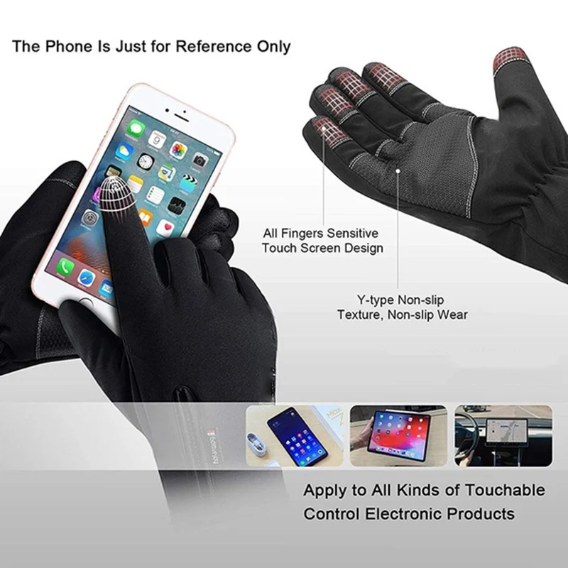 Winter Gloves Touchscreen Non-Slip Unisex Waterproof - Image 4