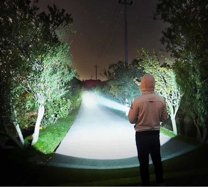 Strong Flashlight Focusing Led Light Rechargeable Super - Image 6