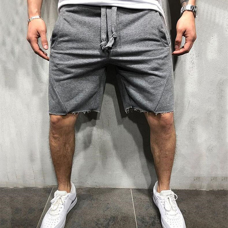 Summer Mens Gym Sports Sport Grey Shorts for Men - Image 5