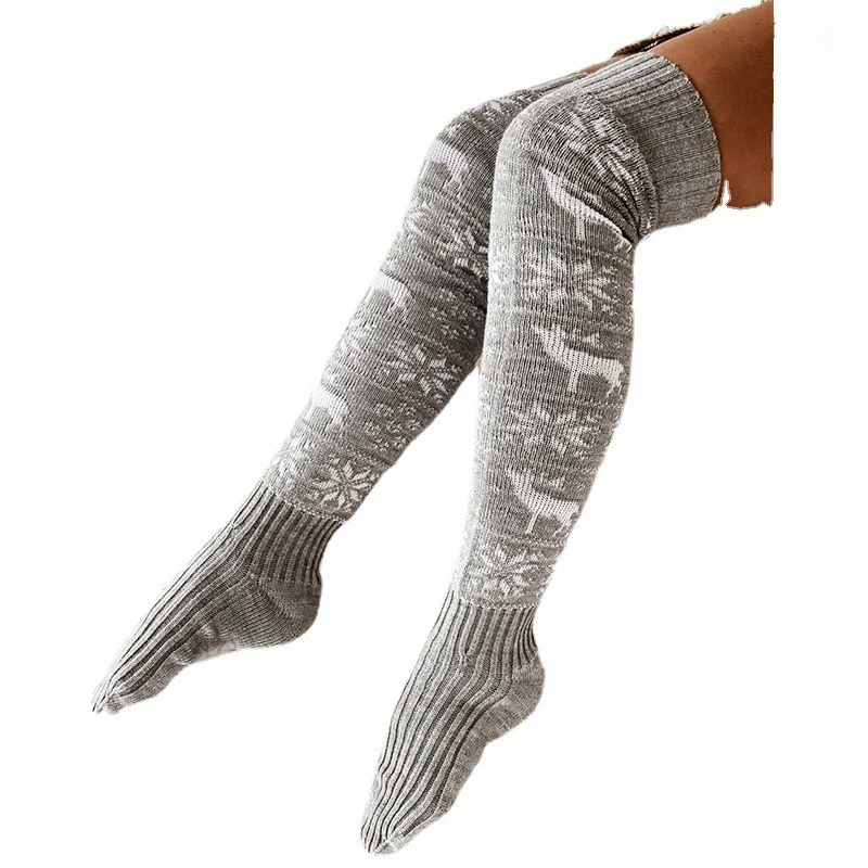 Winter Christmas Warm Knitted Women Stocking Beautiful - Image 8