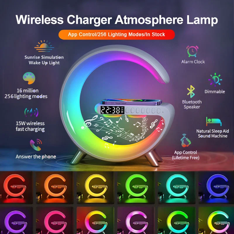 Intelligent G Shaped LED Lamp Bluetooth Speake Wireless - Image 2